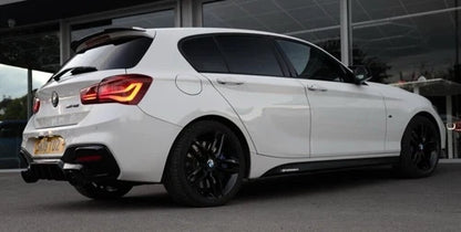 MATT BLACK SIDE STICKER SKIRT DECALS FOR BMW 1 SERIES F20 F21 M PERFORMANCE