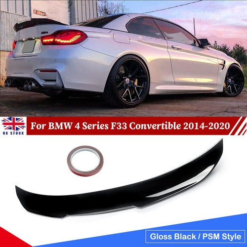BMW 4 SERIES CONVERTIBLE F33 F83 REAR BOOT TRUNK SPOILER M4 CARBON STYLE LIP