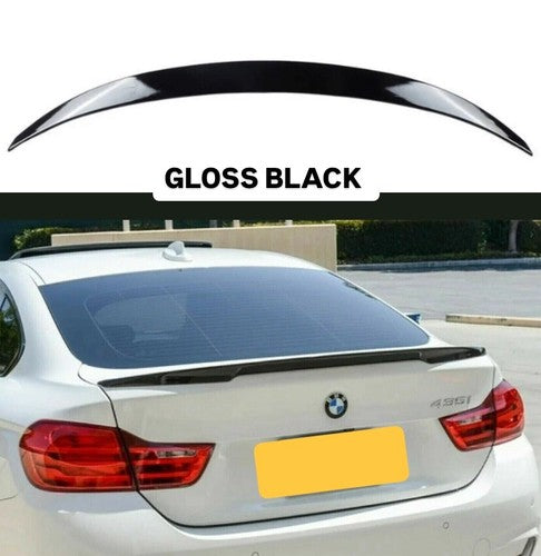 FOR BMW 4 SERIES F36 GRAN COUPE REAR V STYLE TRUNK BOOT SPOILER GLOSS BLACK 14+