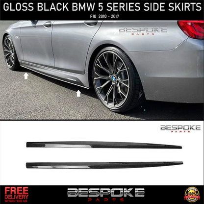 FOR BMW 5 SERIES F10 F11 M PERFORMANCE SIDE SKIRT EXTENSION LIP BLADES 10-16