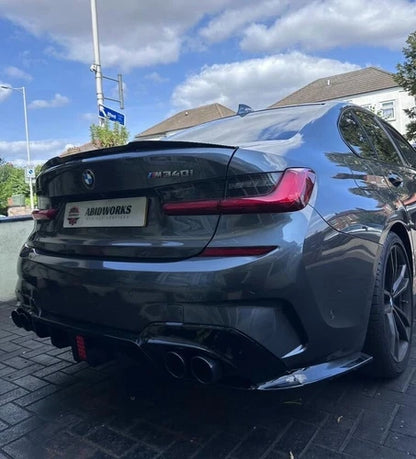 FITS BMW G20 G21 REAR WING BOOT SPOILER LIP GLOSS BLACK M3 V STYLE M PERFORMANCE