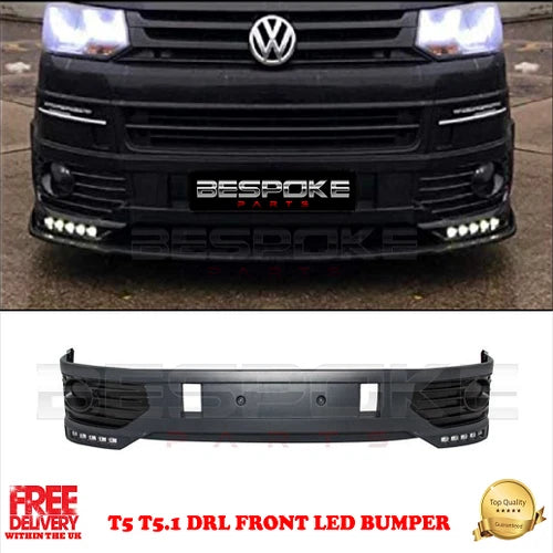 New It's free to sell on eBay Excludes Vehicles and business sellers Sell one like this  Share VW SPORTLINE STYLE DRL FRONT SPLITTER BUMPER + LOWER SPOILER 2010 FOR VW T5 T5.1