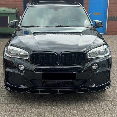 GLOSS BLACK FOR BMW X5 F15 AERO BODY KIT FRONT SPLITTER LIP + REAR DIFFUSER