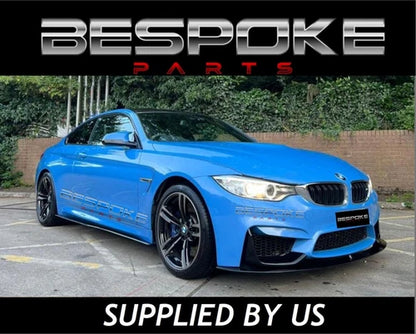 BMW M3 M4 F80 F82 F83 REAR DIFFUSER VALANCE STYLE LIP GLOSS BLACK BODY KIT 14+