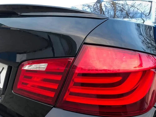 FOR BMW 5 SERIES F10 M SPORT REAR TRUNK LID LIP BOOT SPOILER GLOSS BLACK 10-16