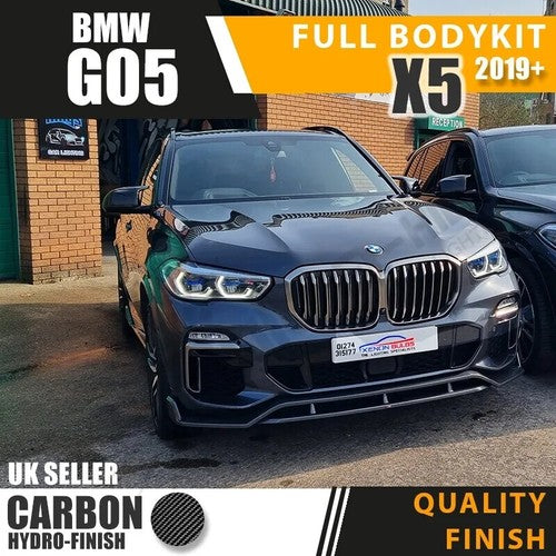 GLOSS BLACK FOR BMW X5 F15 AERO BODY KIT FRONT SPLITTER LIP + REAR DIFFUSER