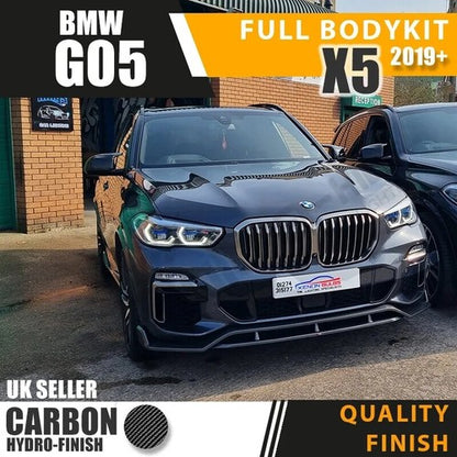 GLOSS BLACK FOR BMW X5 F15 AERO BODY KIT FRONT SPLITTER LIP + REAR DIFFUSER