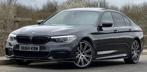 GLOSS BLACK BMW FOR G30 G31 M PERFORMANCE STYLE SIDE SKIRT EXTENSION LIP 2017+