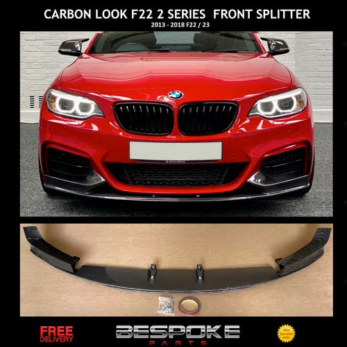 FOR BMW 2 SERIES F22 F23 FRONT SPLITTER FIT SPOILER LIP CARBON M PERFORMANCE 13+