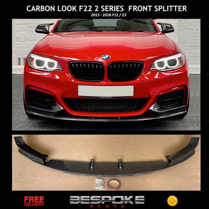 FOR BMW 2 SERIES F22 F23 FRONT SPLITTER FIT SPOILER LIP CARBON M PERFORMANCE 13+