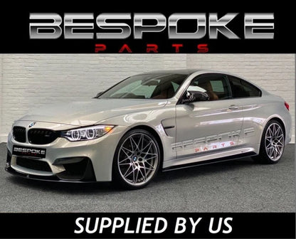 BMW M3 M4 F80 F82 F83 FRONT BUMPER SPLITTER LIP STYLE GLOSS BLACK SPOILER 15+