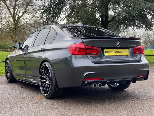 FOR BMW 4 SERIES F36 GRAN COUPE REAR V STYLE TRUNK BOOT SPOILER GLOSS BLACK 14+